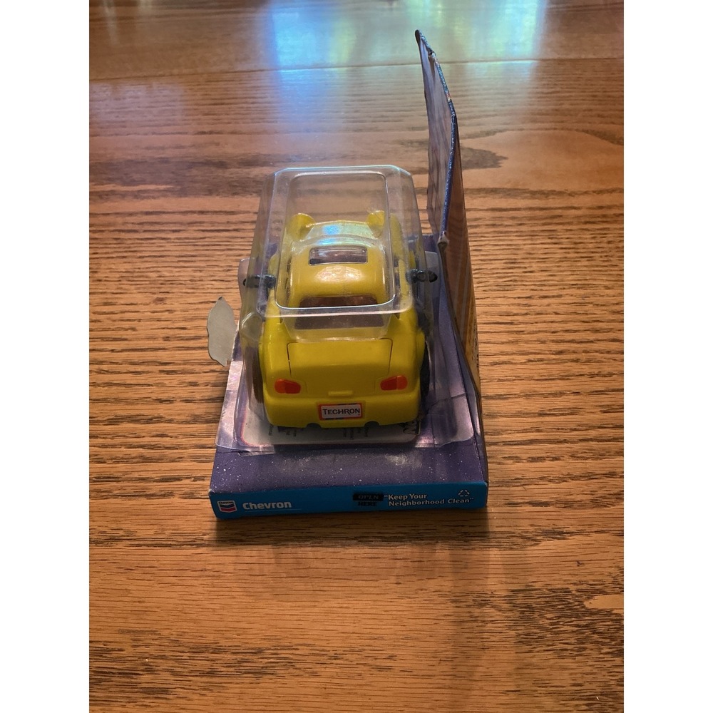 Vintage 1998 Chevron Cars Tina Turbo Yellow Collectible Toy Car New in Box - Picture 3 of 6